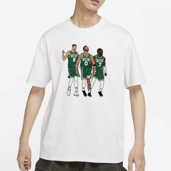 Kristaps Porzingis, Jayson Tatum And Jaylen Brown Big 3 Boston T-Shirt