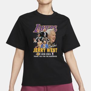 Lakers Jerr West 1938 2024 Thank You For The Memories T Shirt 2