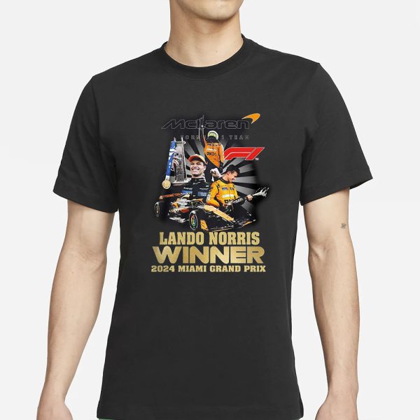 Lando Norris Winner 2024 Miami Grand Prix T-Shirt