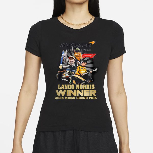 Lando Norris Winner 2024 Miami Grand Prix T-Shirt