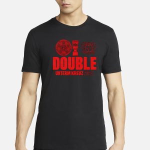 Leverkusen Double Unterm Kreuz 2024 T Shirt 1