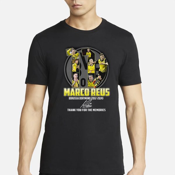 Marco Reus Borussia Dortmund 2012-2024 Thank You For The Memories T-Shirt