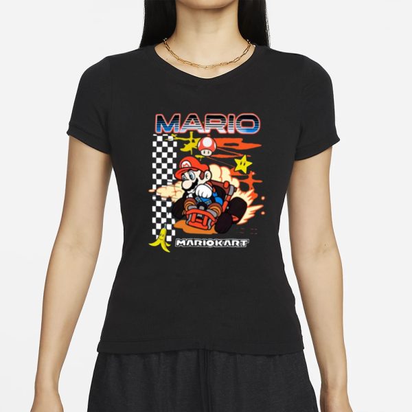 Mario Kart Racing Finish Line T-Shirt