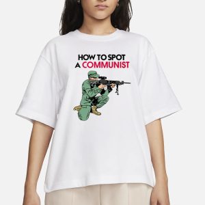 Matt Maddock Wearing How To Spot A Communist t Shirt 2