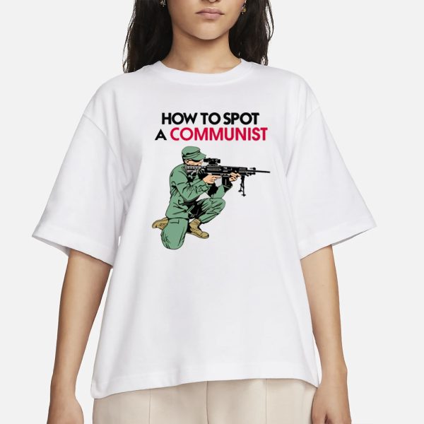 Matt Maddock Wearing How To Spot A Communist t Shirt