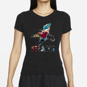 Miami Map Sports Teams Logo T Shirt 2