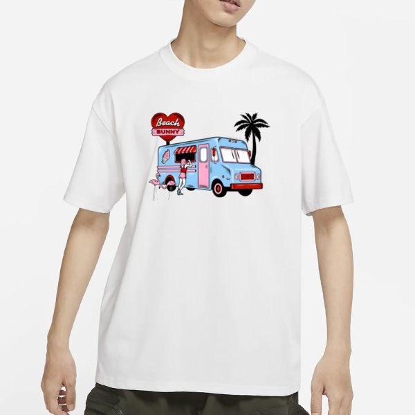 Mikaeladraws Beach Bunny Ice Cream T-Shirt