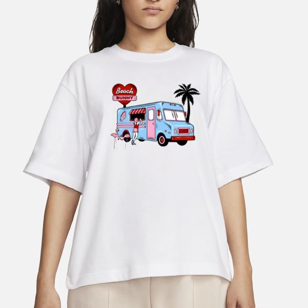 Mikaeladraws Beach Bunny Ice Cream T-Shirt