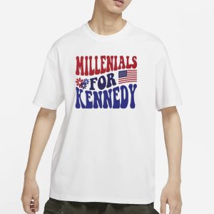 Millennials For Kennedy America Flag T Shirt 1