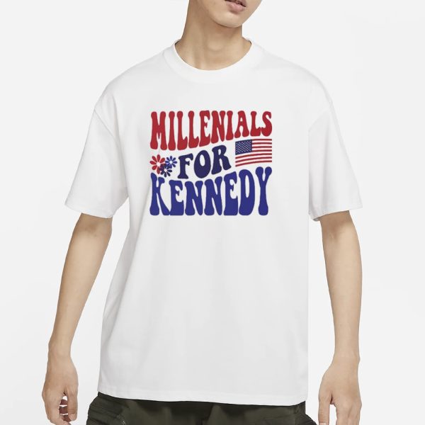 Millennials For Kennedy America Flag T-Shirt