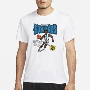 Minnesota Timberwolves Comic Book Anthony Edwards T Shirt 1