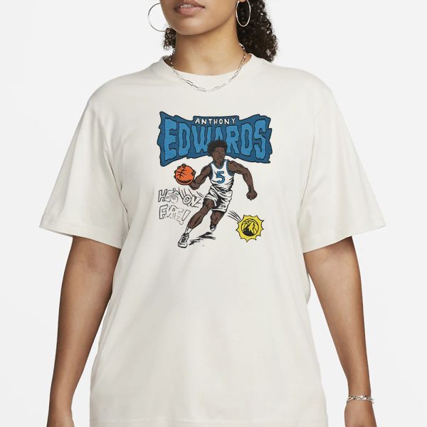 Minnesota Timberwolves Comic Book Anthony Edwards T-Shirt