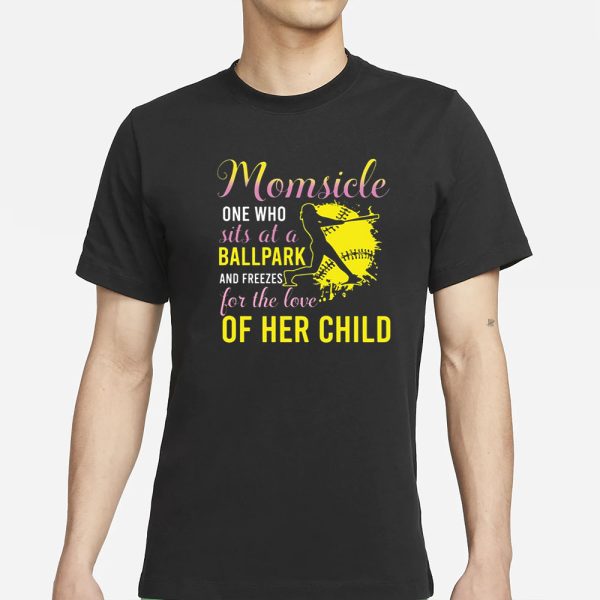 Momsicle One Who Sits At A Ballpark And Freezes T-Shirt