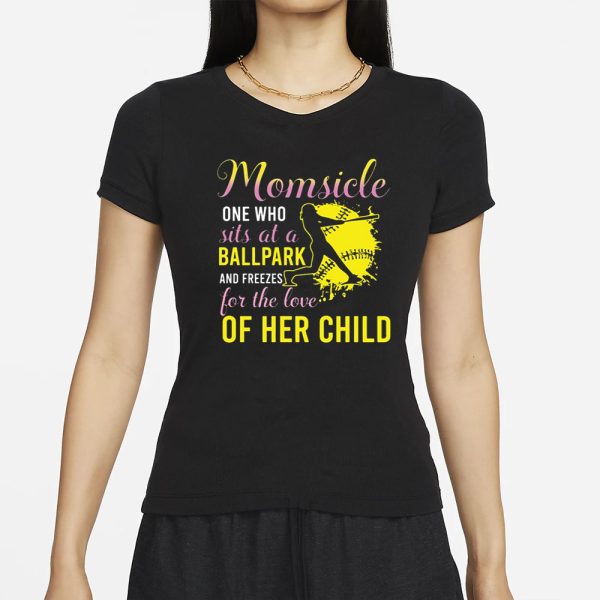 Momsicle One Who Sits At A Ballpark And Freezes T-Shirt