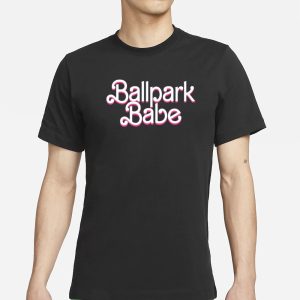 Mseballgal Ballpark Babe Barbie T Shirt 1