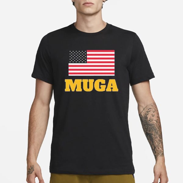 Muga America Flag Logo T-Shirt