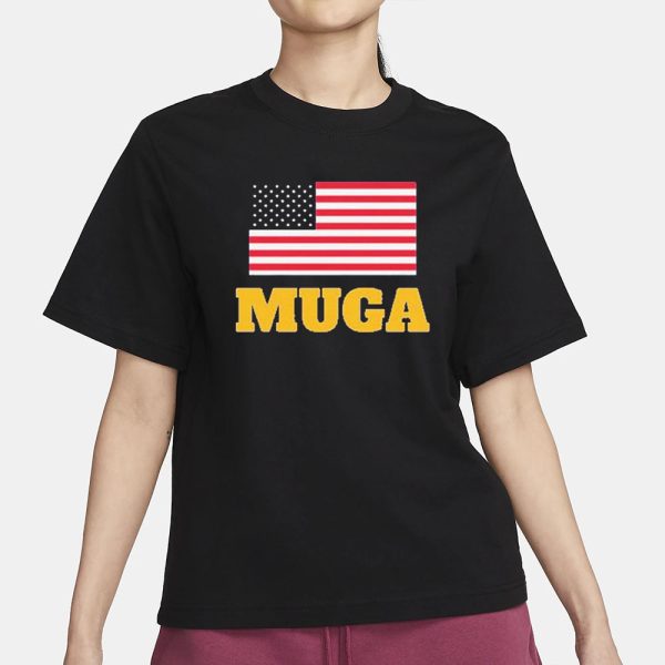 Muga America Flag Logo T-Shirt