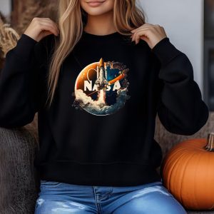NASA Space Shuttle Graphic Sweatshirt T shirt Hoodie Long Sleeve T shirt 2