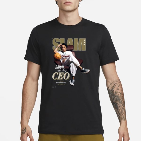 National Champion Dawn Staley Covers Slam 250 T-Shirt