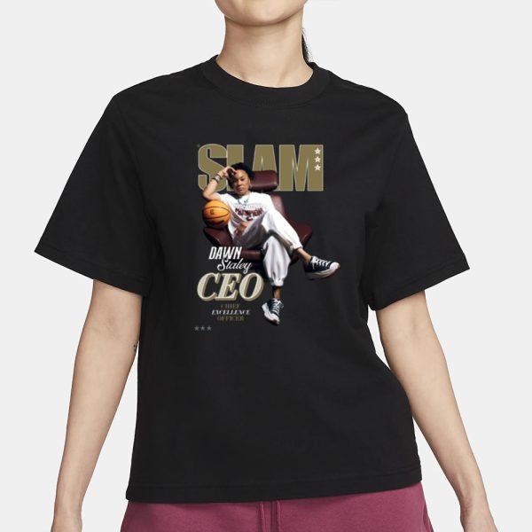 National Champion Dawn Staley Covers Slam 250 T-Shirt