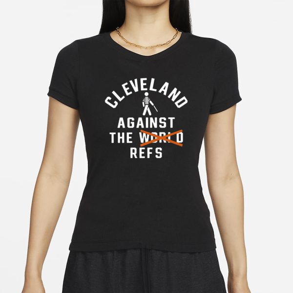 Nick Karns Cleveland Against The World Refs T-Shirt