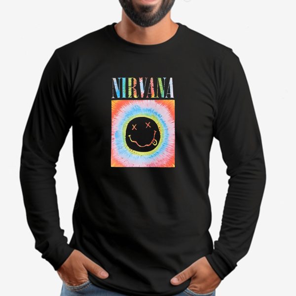 Nirvana Smiley Face Sweatshirt , T-shirt , Hoodie , Long Sleeve T-shirt