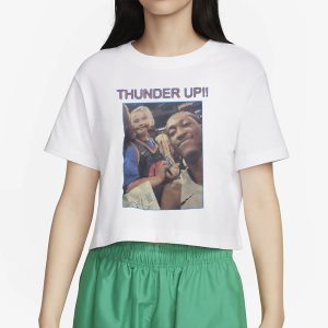 OKC Thunder Jalen Williams And Baby Girl Selfie Thunder Up T Shirt 2