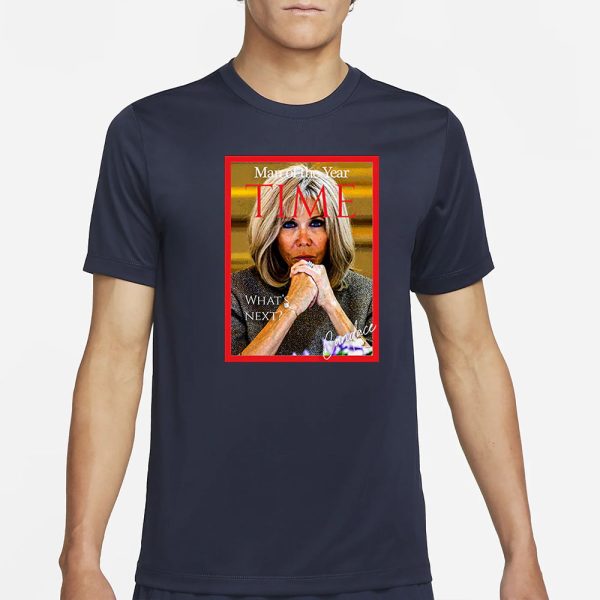 Official Candace Owens Wearing Brigitte Macron Man Of The Year Time T-Shirt