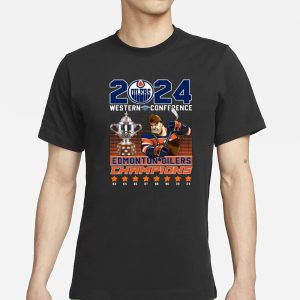 Oilers 2024 Western Conference Champions T Shirt 1