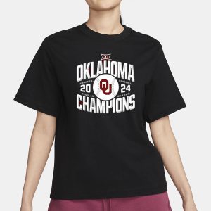 Oklahoma Sooners 2024 Big 12 Baseball Regular Season Champions T-Shirt 1 Oklahoma Sooners 2024 Big 12 Baseball Regular Season Champions T Shirt 2