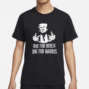 One For Biden One For Harris Trump T Shirt 1