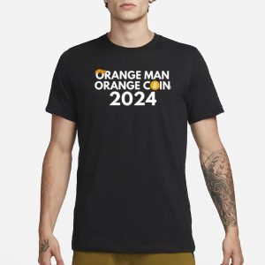 Orange Man Orange Coin Bitcoin T Shirt 1