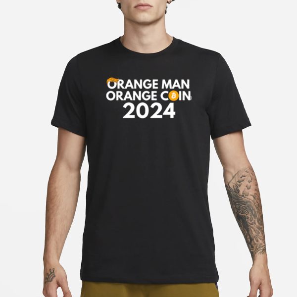 Orange Man Orange Coin Bitcoin T-Shirt