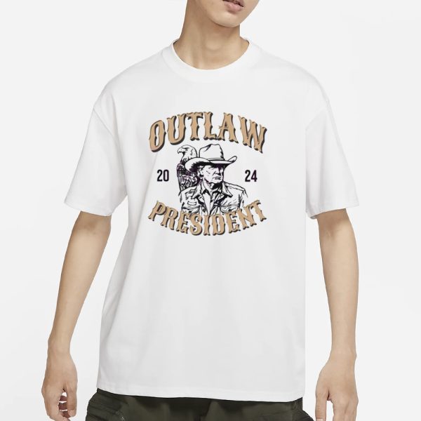 Outlaw President 2024 Trump Eagle T-Shirt