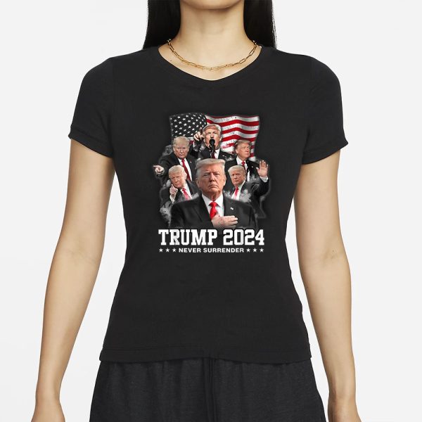 President Donald J Trump 2024 Never Surrender T-Shirt