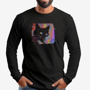 Psychedelic Weirdcore Cat Sweatshirt T shirt Hoodie Long Sleeve T shirt 3