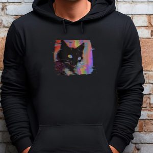Psychedelic Weirdcore Cat Sweatshirt T shirt Hoodie Long Sleeve T shirt 4