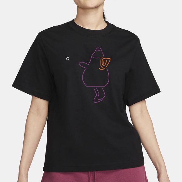 Purple Neon Mascot Throw T-Shirt