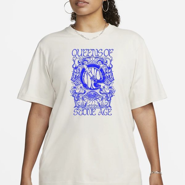 Queens Of The Stone Age Trippy Sand Blue T-Shirt