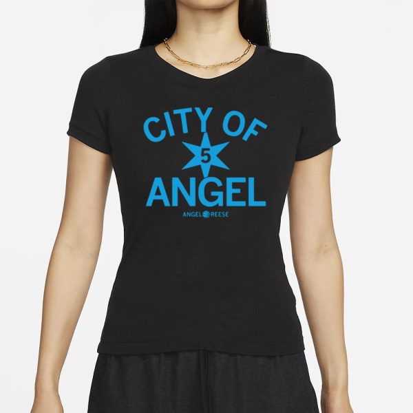 Raygunsite City Of Angel 5 Star Angel Reese T-Shirt