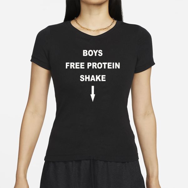 Rose Loves Folklore Boys Free Protein Shake T-Shirt