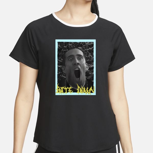 Ryanmiw Bite Down Nicolas Cage T-Shirt