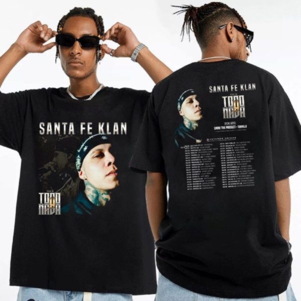 Santa Fe Klan Todo Y Nada Tour 2023 T-Shirt