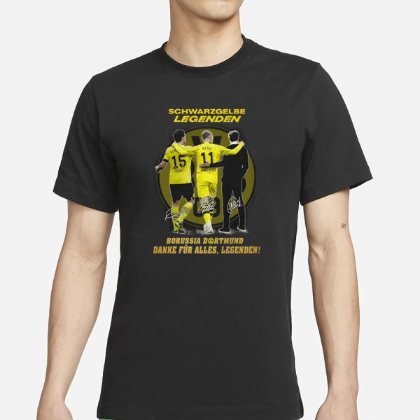 Schwarzgelbe Legenden Borussia Dortmund Danke Fur Alles Legenden T-Shirt