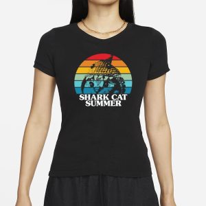 Shark Cat Summer Pride T Shirt 2