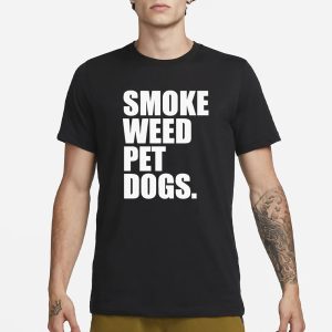 Smoke Weed Pet Dogs T Shirt 1