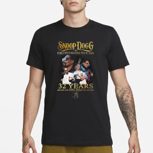 Snoop Dogg Cali To Canada Tour 2024 32 Years 1992 2024 T Shirt 1