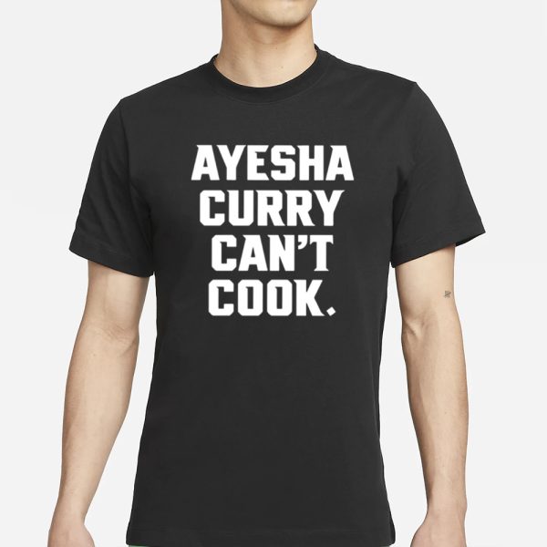 StephenCurry Wearing Ayesha Curry Can’t Cook T-Shirt