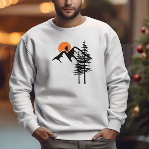Sunrise Nature Sweatshirt T shirt Hoodie Long Sleeve T shirt Mens Nature 2