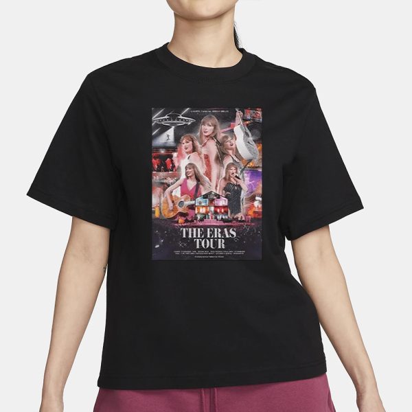 Taylor The Eras Tour Lights Camera Bitch Smile T-Shirt